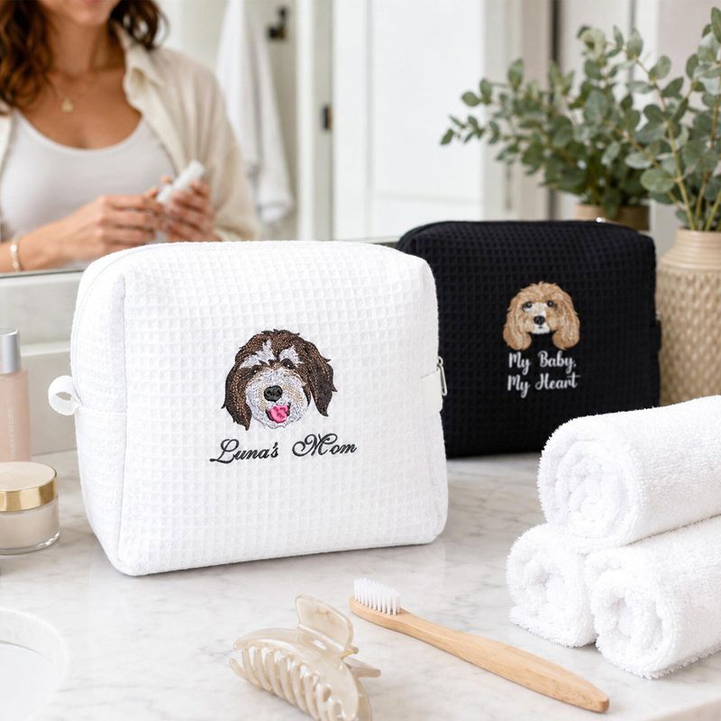 Pet Embroidered Makeup Bag – image 3