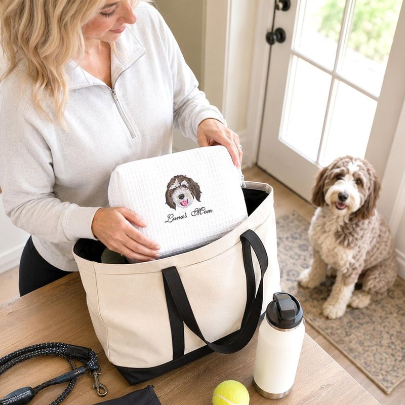 Pet Embroidered Makeup Bag – image 5