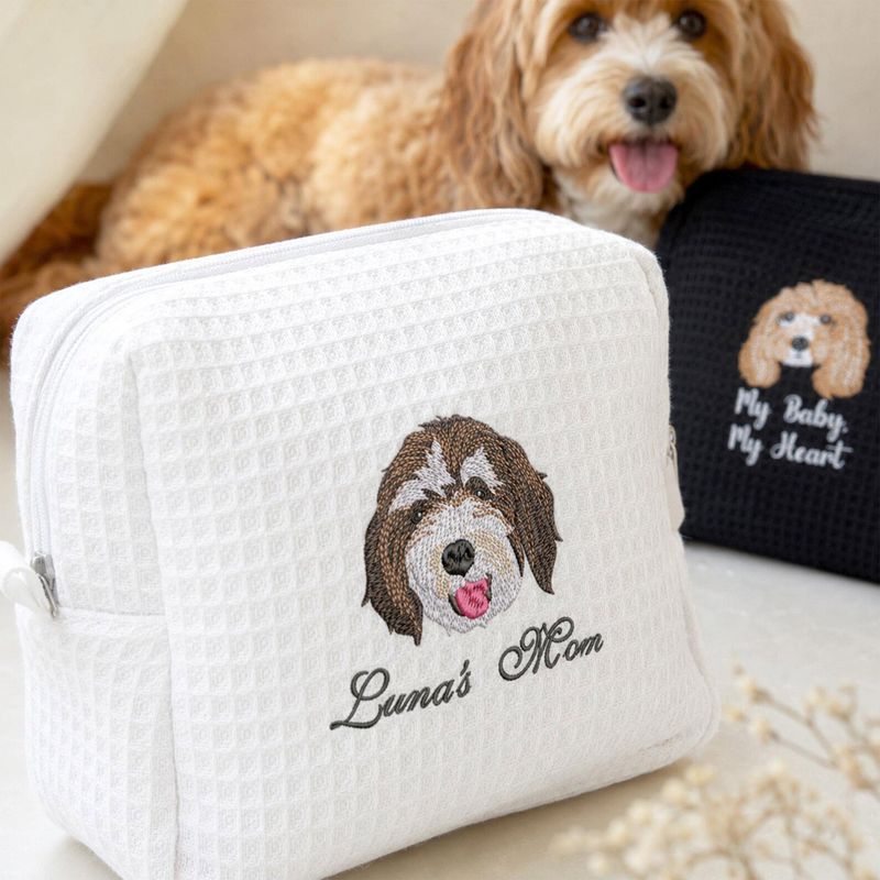 Pet Embroidered Makeup Bag – image 4