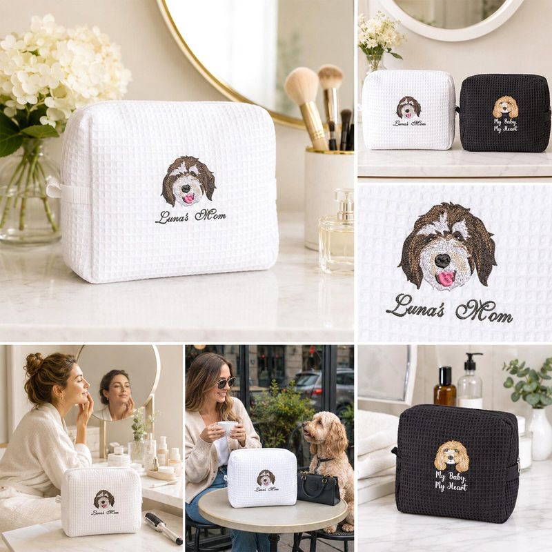 Pet Embroidered Makeup Bag – image 8