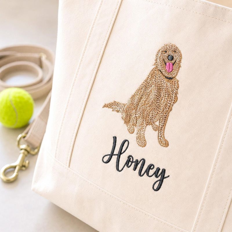 Custom Beach Bag With Pet Portrait – image 5