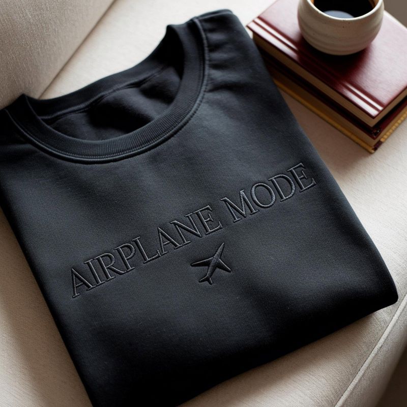 Embroidered Airplane Mode Sweatshirt – image 3