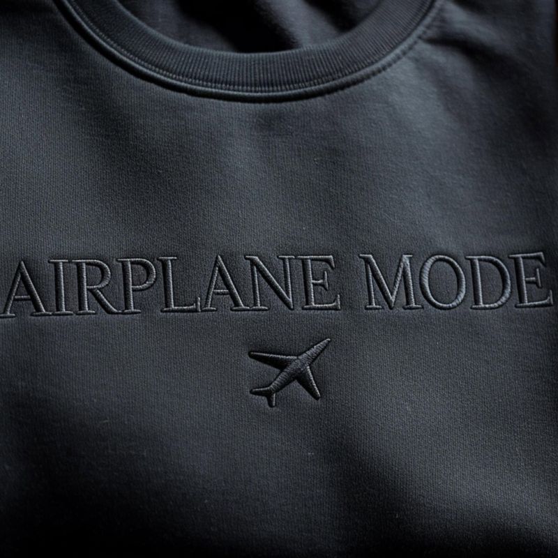 Embroidered Airplane Mode Sweatshirt – image 2