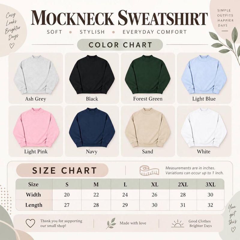 Embroidered Lake Ontario Mockneck Sweatshirt – image 5
