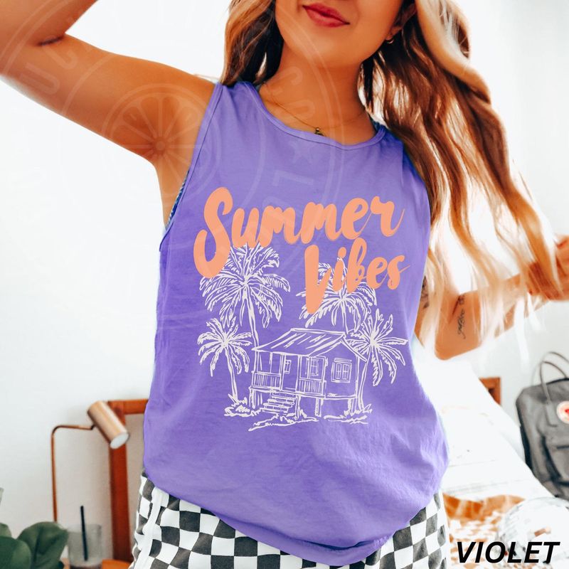 Summer Vibes Tank Top, Summer Tank Top – image 3
