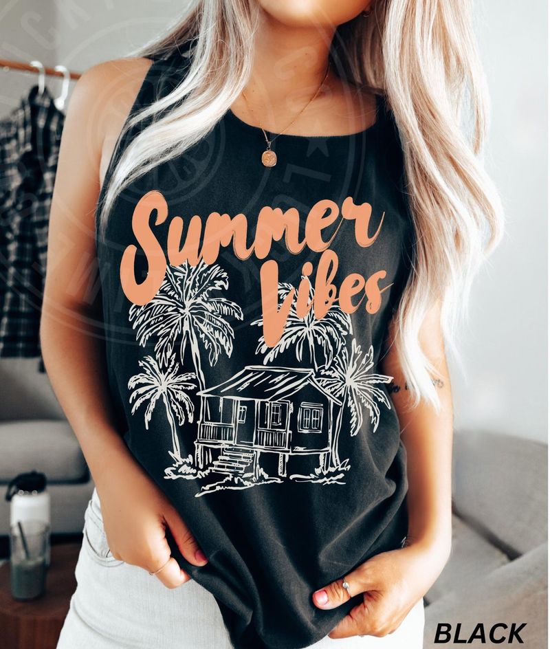 Summer Vibes Tank Top, Summer Tank Top – image 5