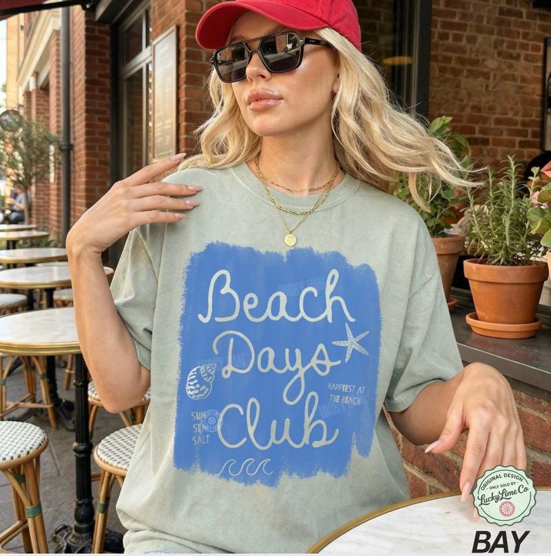 Beach Summer Shirt, Beach Days Club – image 8