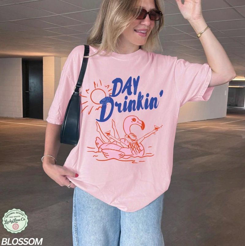 Day Drinking Shirt, Comfort Colors® Summer Drinking Shirt – image 6
