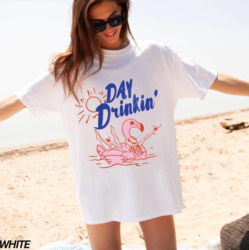 Day Drinking Shirt, Comfort Colors® Summer Drinking Shirt – image 9