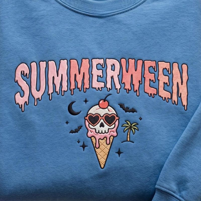 Embroidered Summerween Sweatshirt – image 2