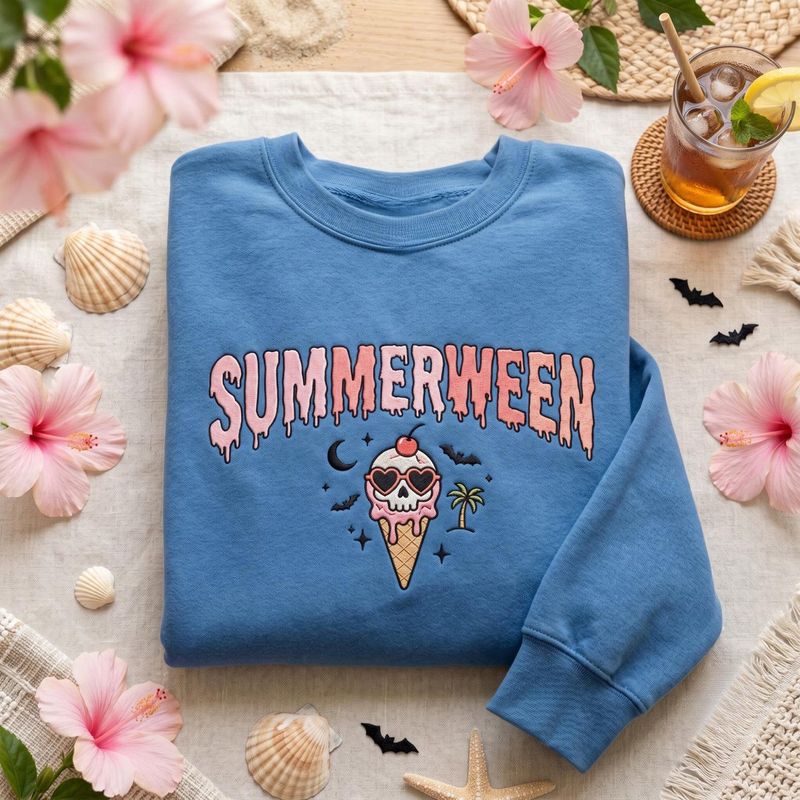 Embroidered Summerween Sweatshirt – image 3