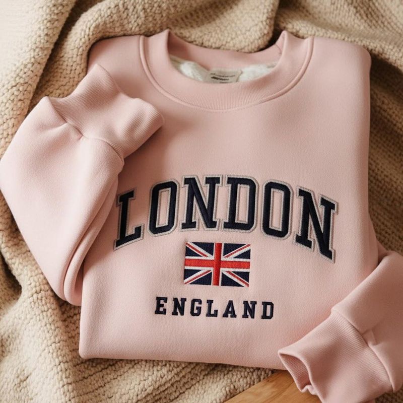 London England Embroidered Sweatshirt – image 7