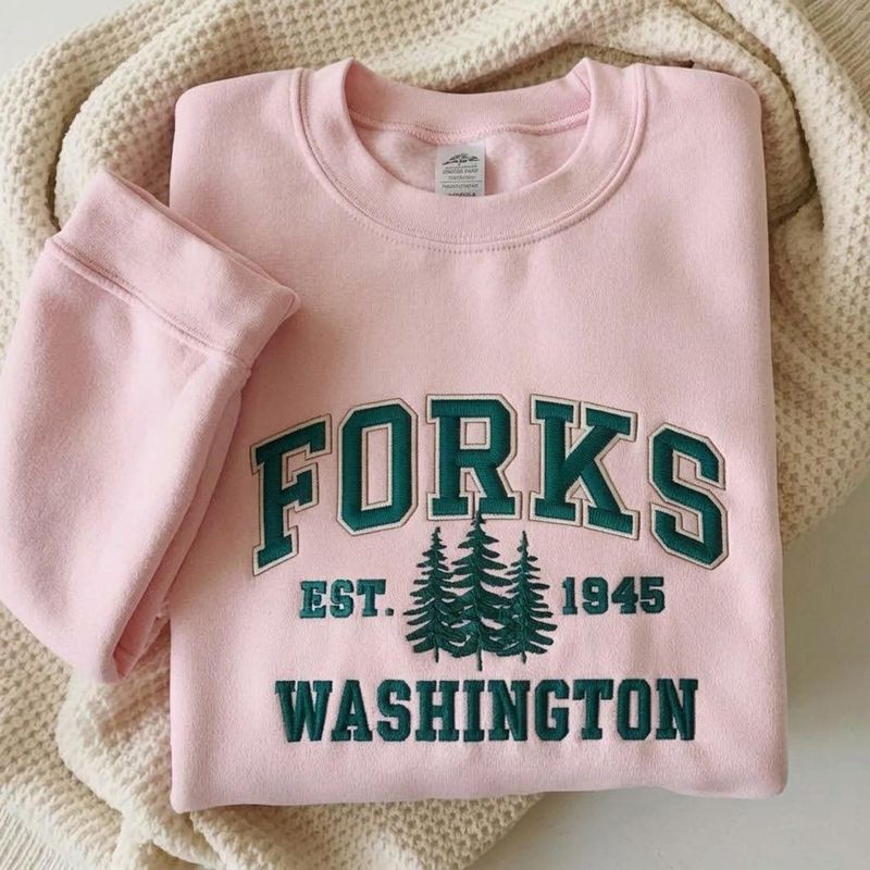 Embroidered Forks Washington Embroidered Sweatshirt – image 4