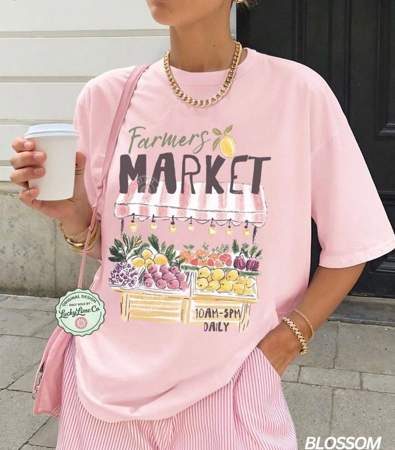 Farmers Market Shirt, Comfort Colors® Summer Graphic Tee – image 4