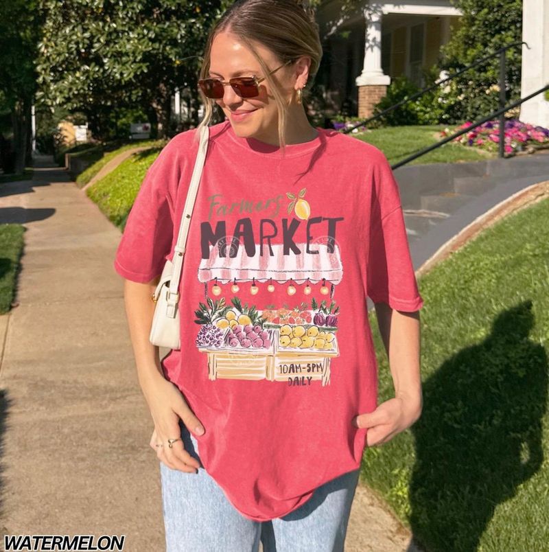 Farmers Market Shirt, Comfort Colors® Summer Graphic Tee – image 6