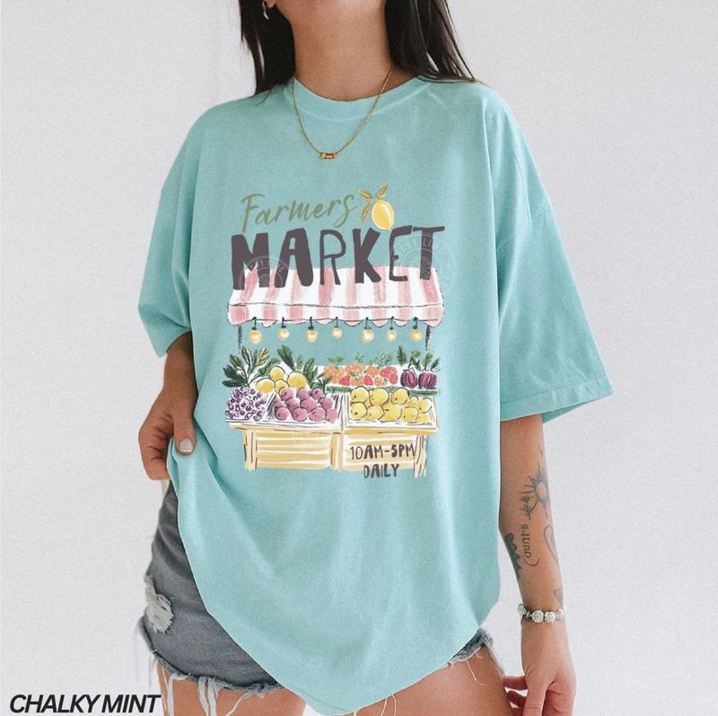 Farmers Market Shirt, Comfort Colors® Summer Graphic Tee – image 9
