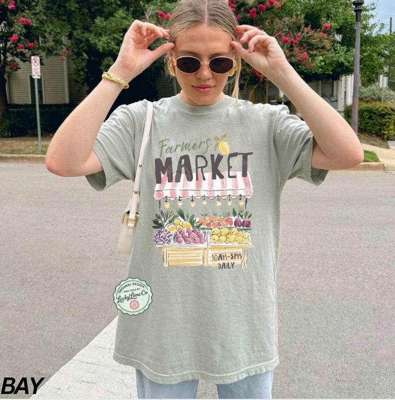 Farmers Market Shirt, Comfort Colors® Summer Graphic Tee – image 10