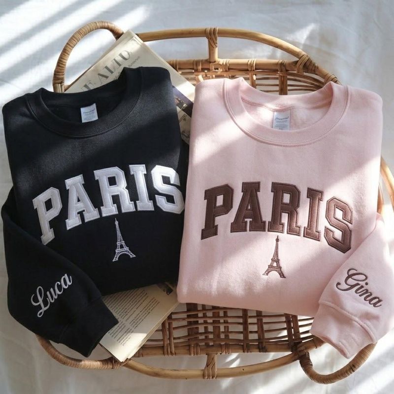 Embroidered Paris Sweatshirt – image 3