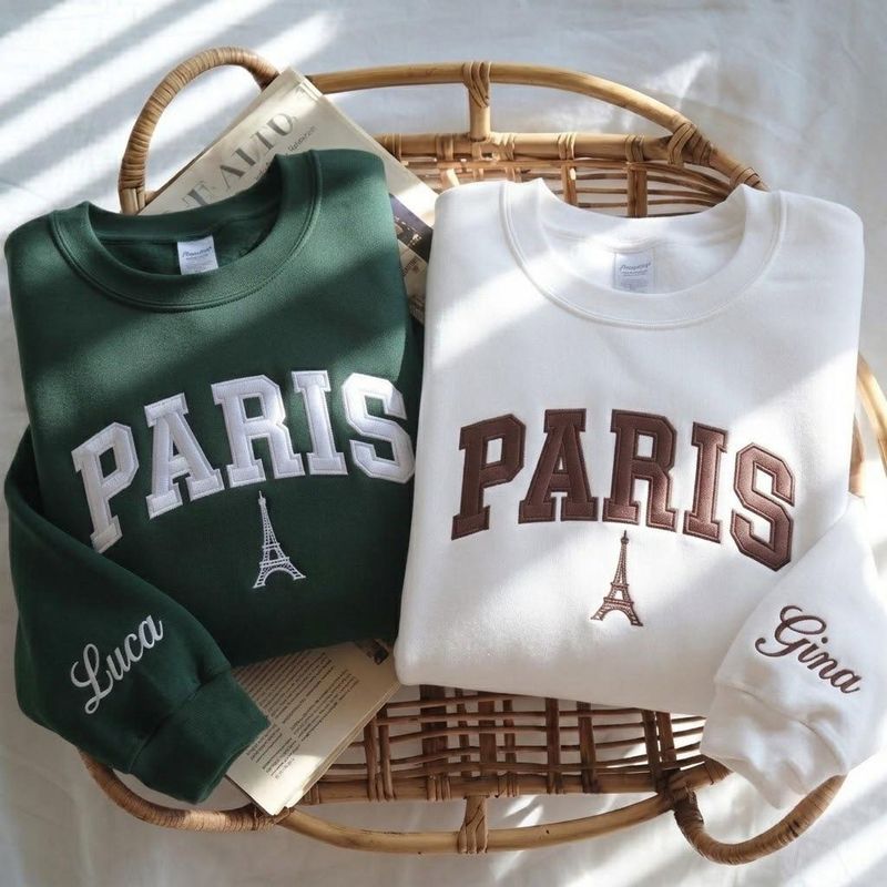 Embroidered Paris Sweatshirt – image 5
