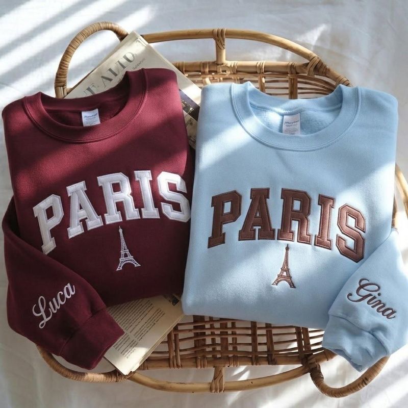 Embroidered Paris Sweatshirt – image 4