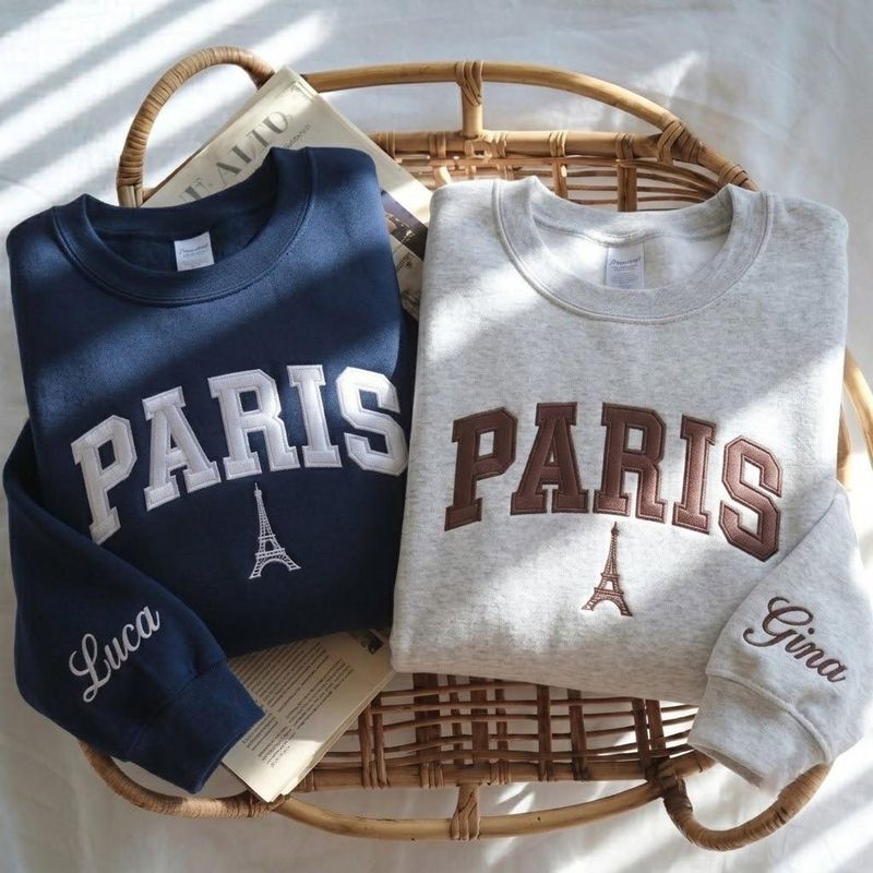 Embroidered Paris Sweatshirt – image 6
