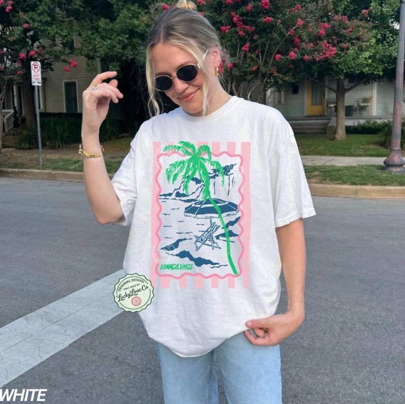 Summer Vibes Shirt, Comfort Colors® Summer Tshirt – image 4