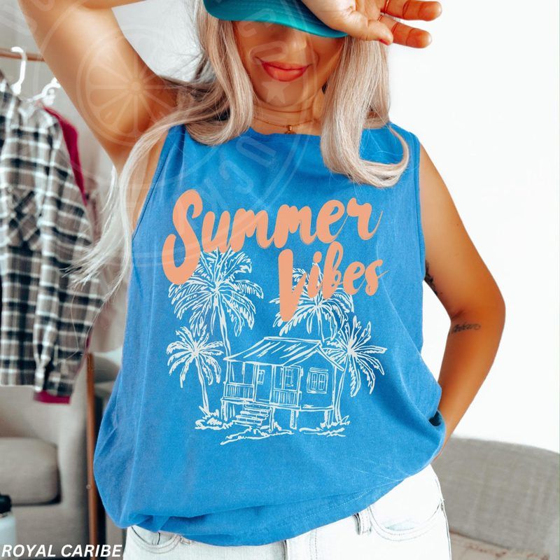 Summer Vibes Tank Top, Summer Tank Top