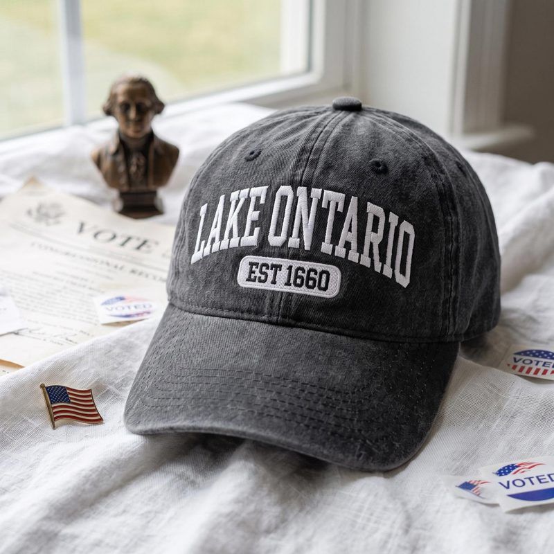 Embroidered Lake Ontario Wash Hat