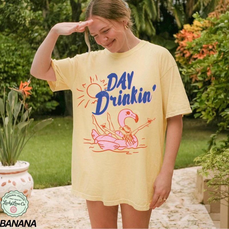 Day Drinking Shirt, Comfort Colors® Summer Drinking Shirt