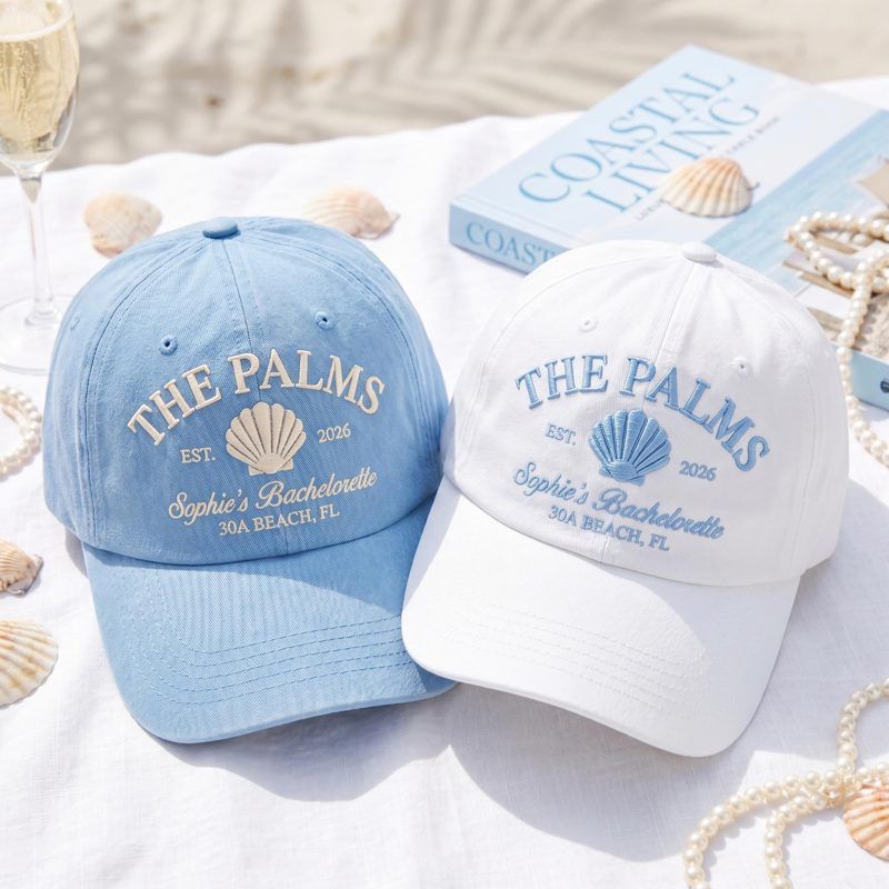 Custom Embroidered Beach Bachelorette Hat