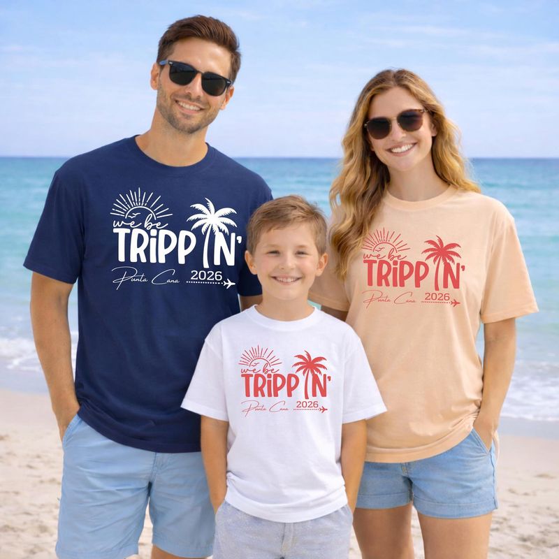 Custom Location Matching Family Vacation Shirts – image 9