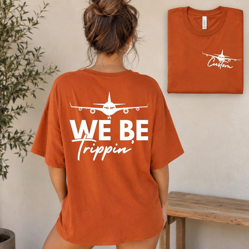 Personalized We Be Trippin Front and Back Print Matching Family Vacation SweatShirt – image 5