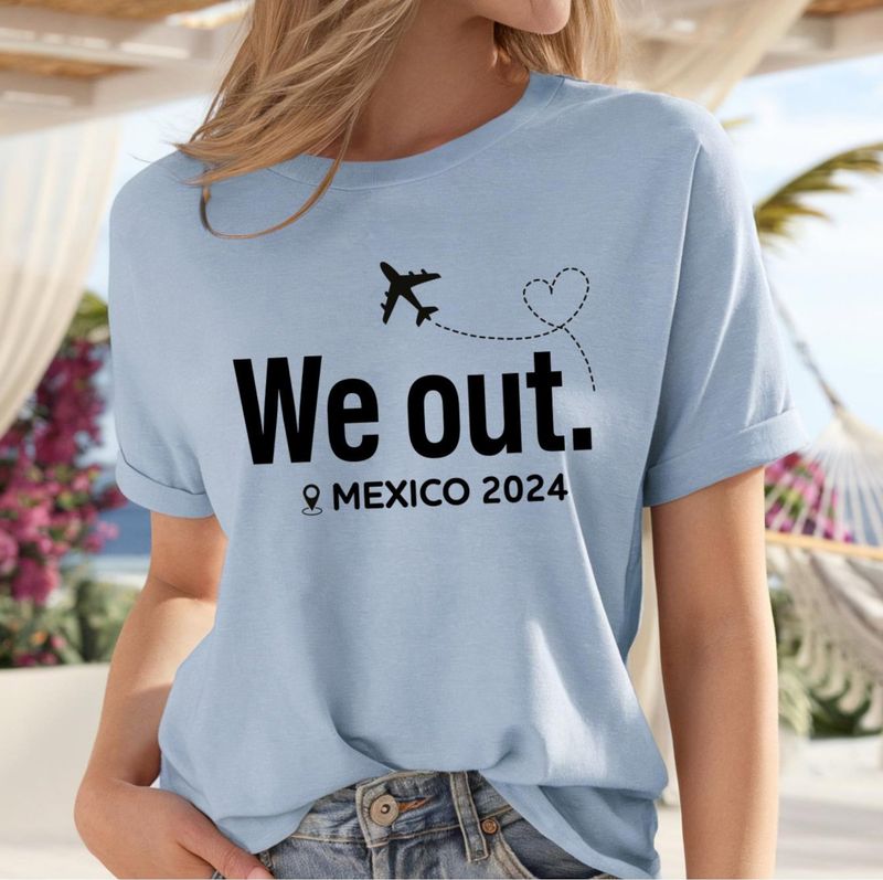 Custom Year and Destination "We Out" Matching Family Vacation Shirts – image 3