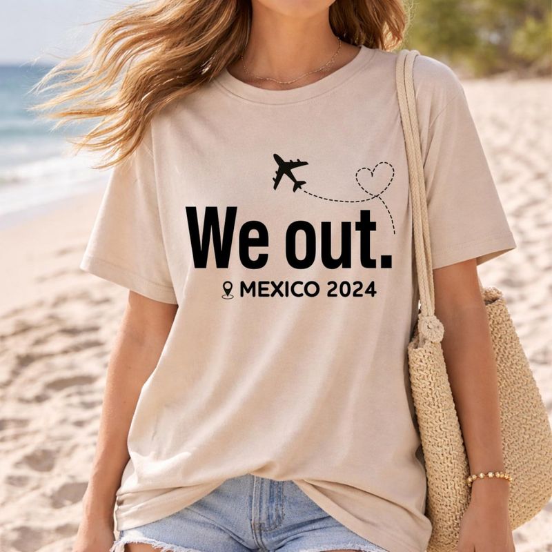 Custom Year and Destination "We Out" Matching Family Vacation Shirts – image 2