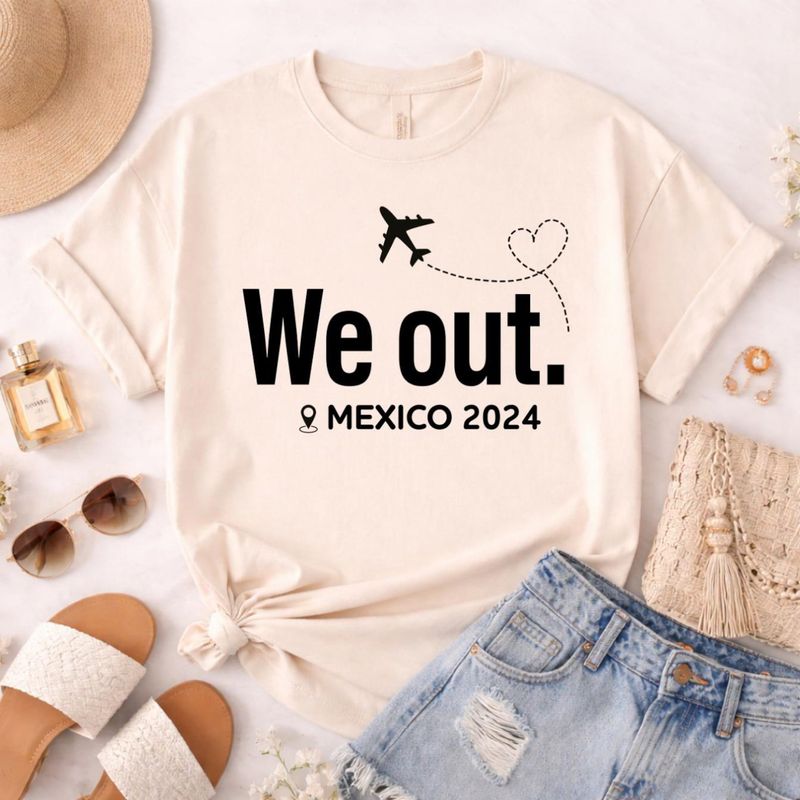 Custom Year and Destination "We Out" Matching Family Vacation Shirts – image 5