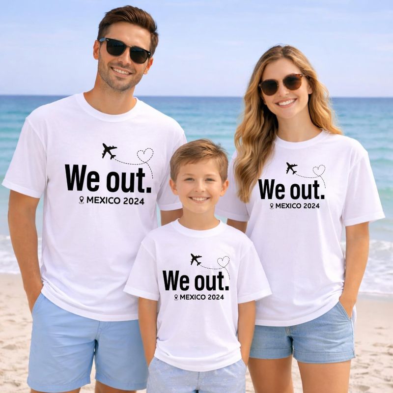 Custom Year and Destination "We Out" Matching Family Vacation Shirts – image 6