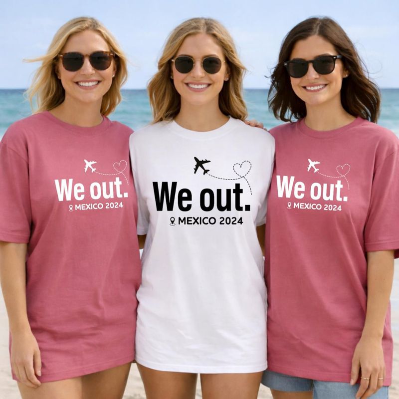 Custom Year and Destination "We Out" Matching Family Vacation Shirts – image 8