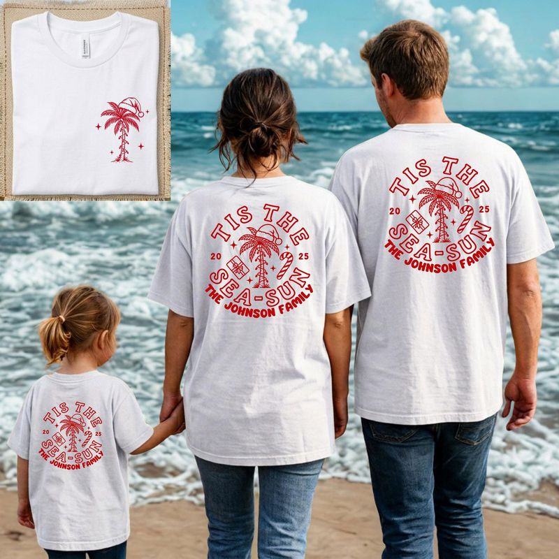 Custom Tis The Sea Sun Shirt – image 2