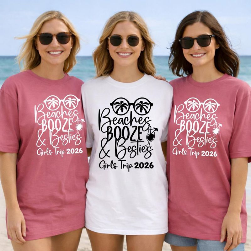 Beaches Booze Besties Shirt – image 2