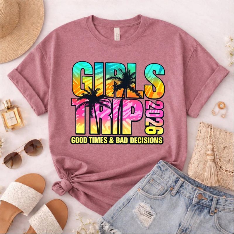 Girls Trip 2026 Shirt, Matching Girls Trip Shirts – image 5