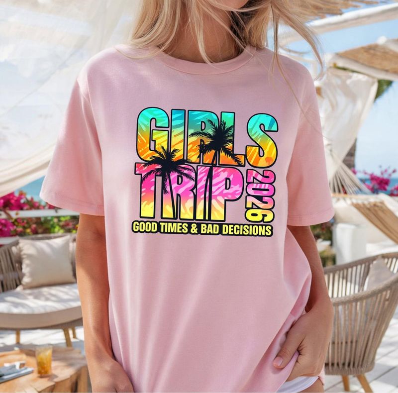 Girls Trip 2026 Shirt, Matching Girls Trip Shirts – image 7