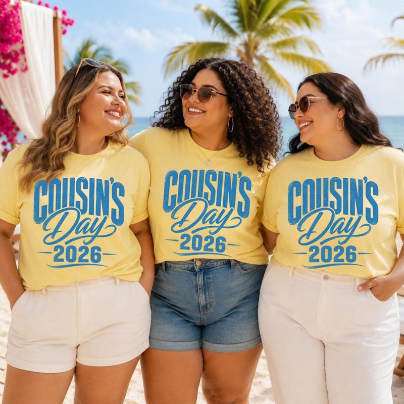 Plus Size Matching Cousins Trip Shirt,Family Beach Vacation Tee – image 2