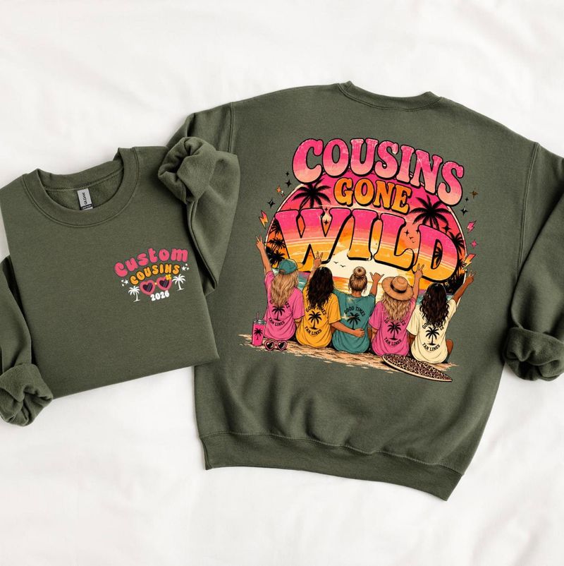 Custom Cousins Gone Wild Vacation Shirt – image 2