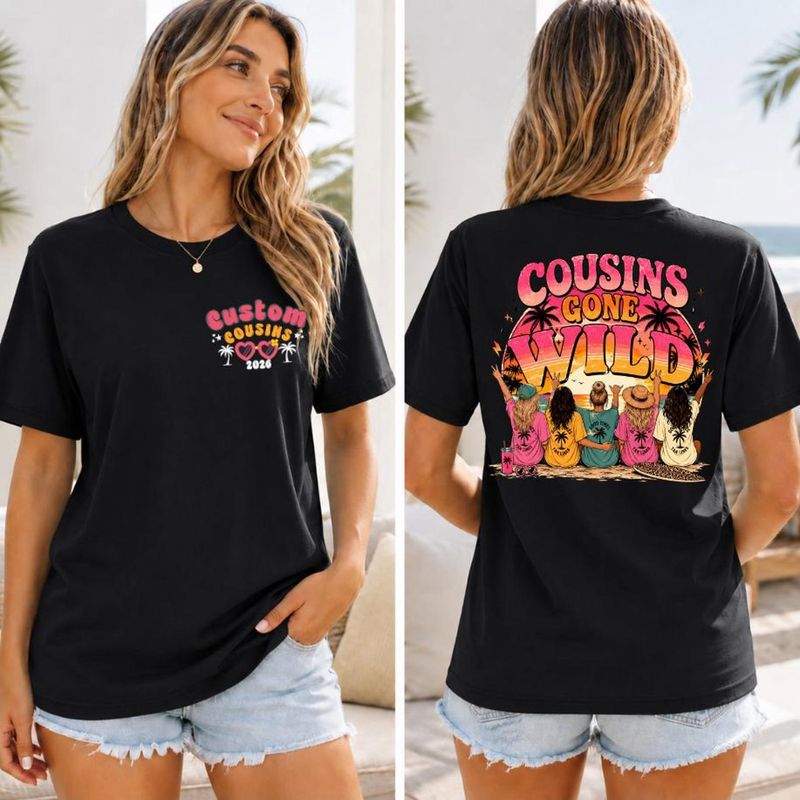 Custom Cousins Gone Wild Vacation Shirt – image 5