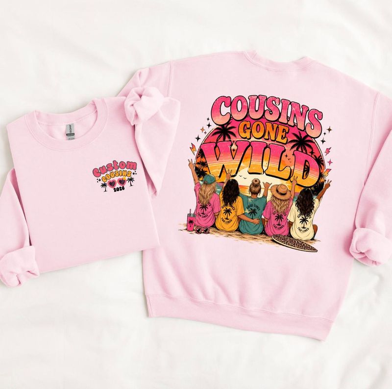 Custom Cousins Gone Wild Vacation Shirt – image 6