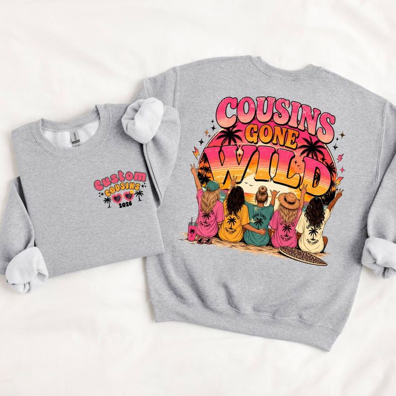 Custom Cousins Gone Wild Vacation Shirt – image 7