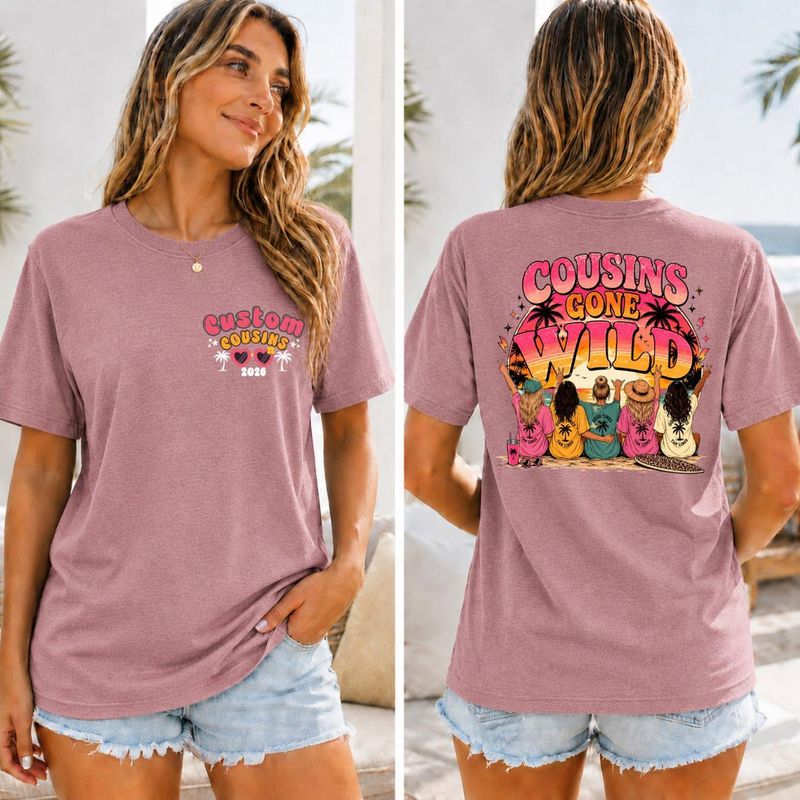 Custom Cousins Gone Wild Vacation Shirt – image 8