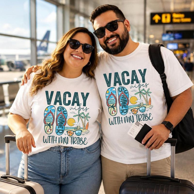 Plus size Matching Vacation Shirts – image 3