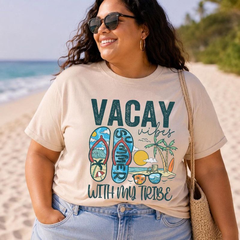 Plus size Matching Vacation Shirts – image 2