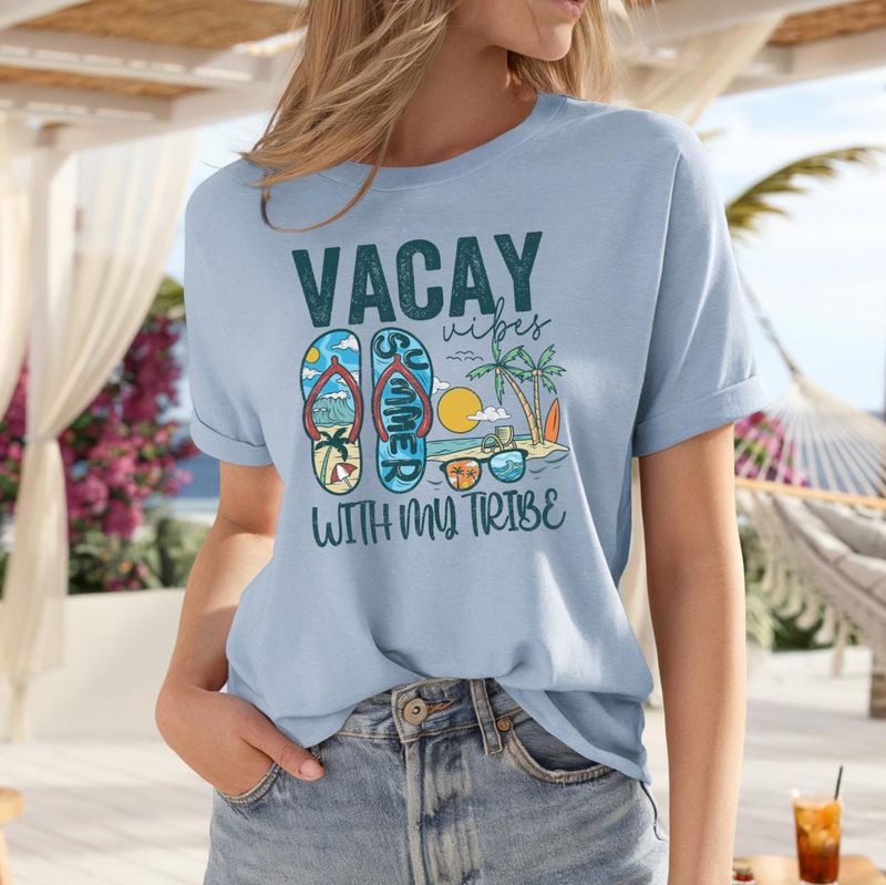 Vacay Vibes With My Tribe Shirt – image 5